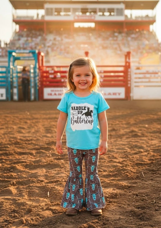 Saddle Up Buttercup Bell Bottom Set