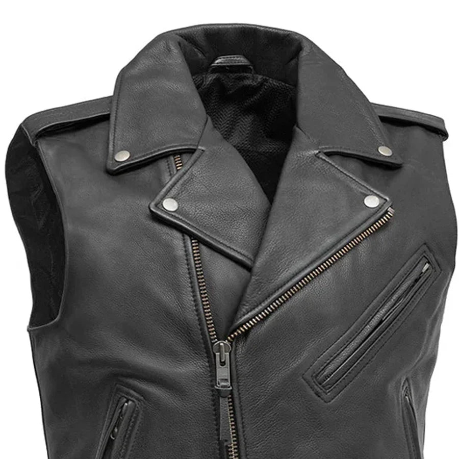 Rockin - Men's Motorcycle Leather Vest
