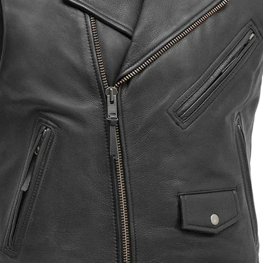 Rockin - Men's Motorcycle Leather Vest