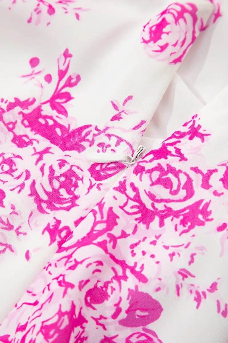 Love Salve Floral Maxi Skirt Women's Summer Western Style - High Waist, Ruffle Split