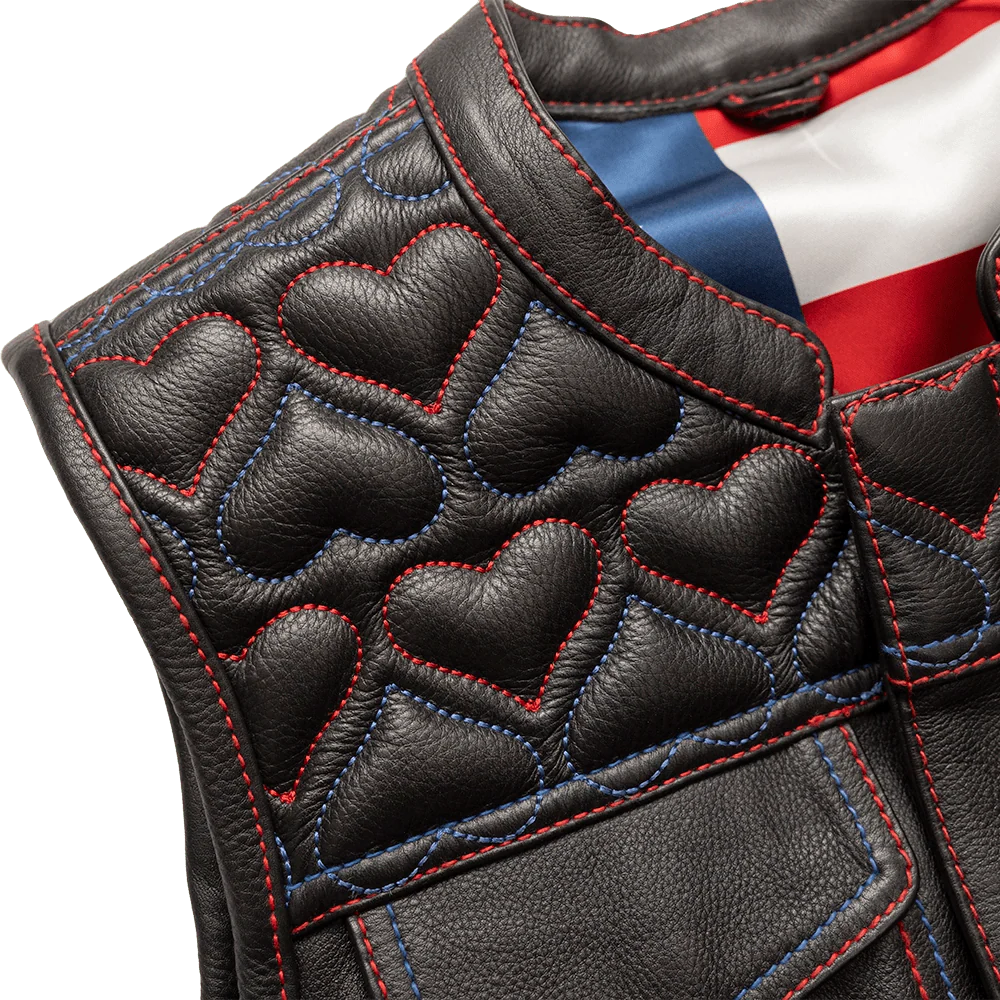 Rosie Women’s Motorcycle Leather Vest