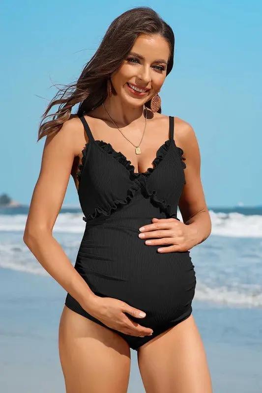 Maternity Swimsuit - Floral Support Comfort - One-Piece