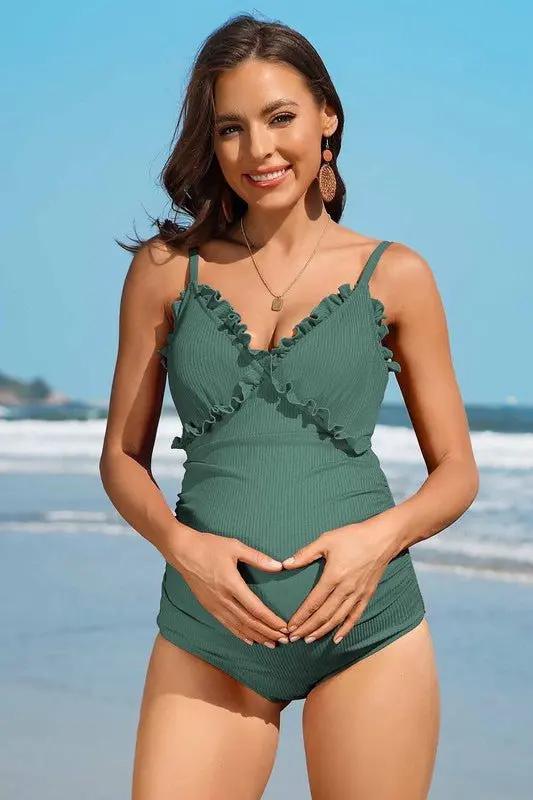 Maternity Swimsuit - Floral Support Comfort - One-Piece