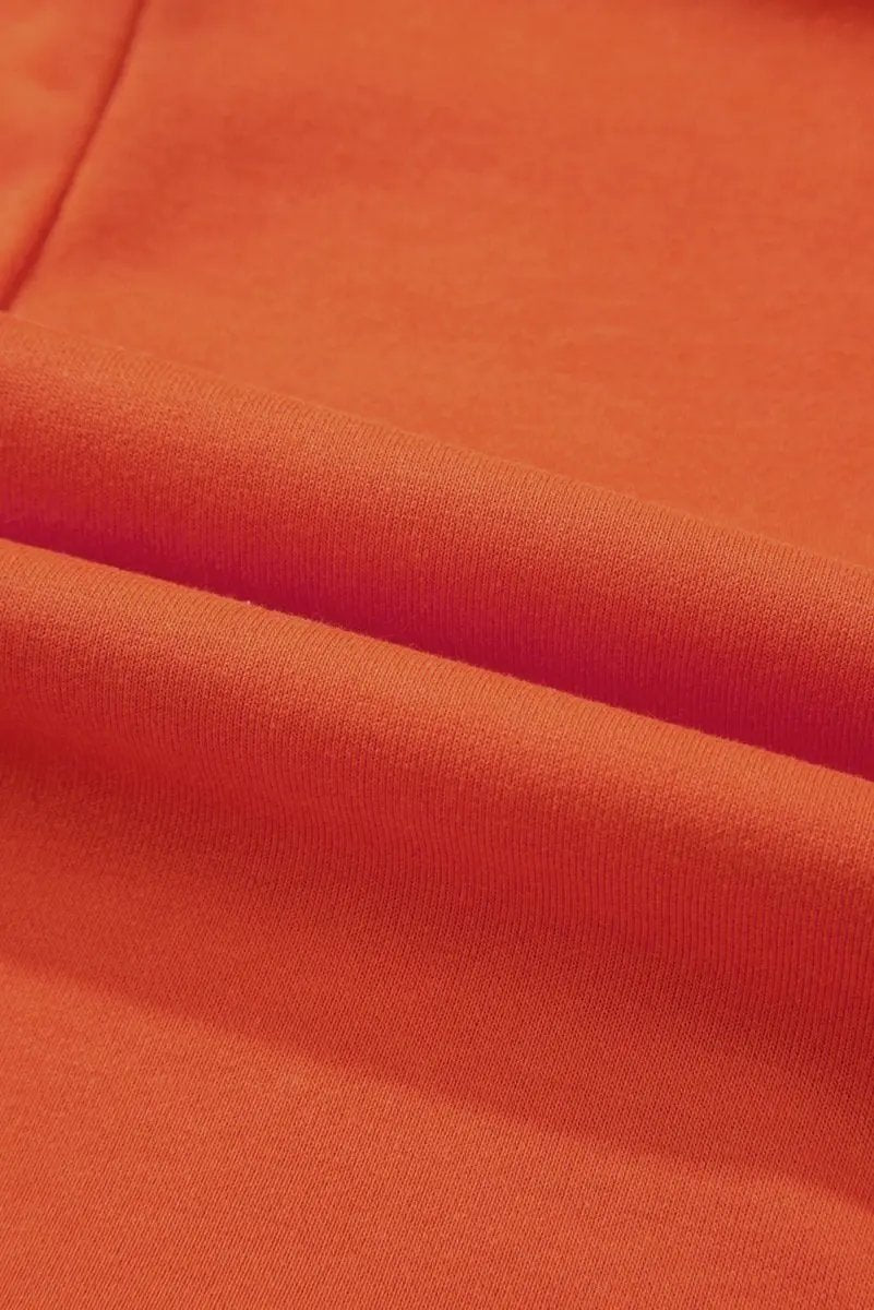 Love Salve Orange Romper Women's Daily Wear Casual V-Neck Pocket Summer Jumpsuit