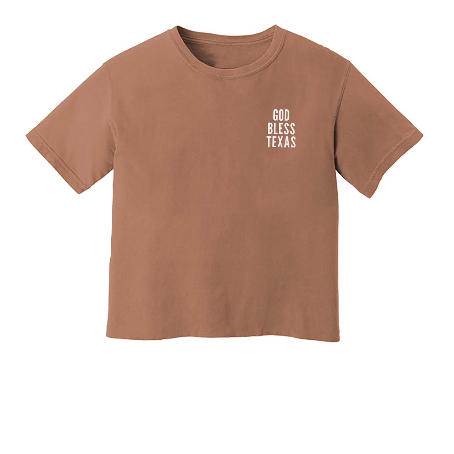 God Bless Texas Washed Crop Tee