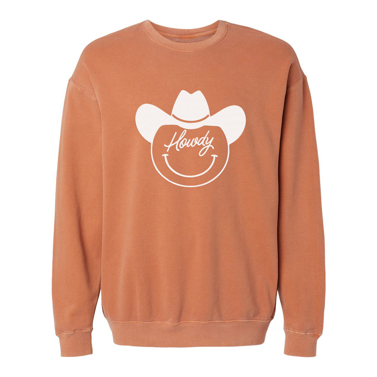 Howdy Cursive Cowboy Washed Sweatshirt