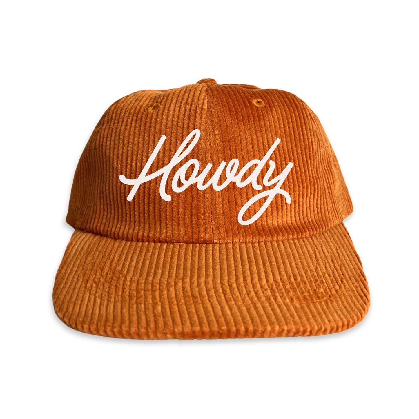 Howdy Cursive Corduroy Cap