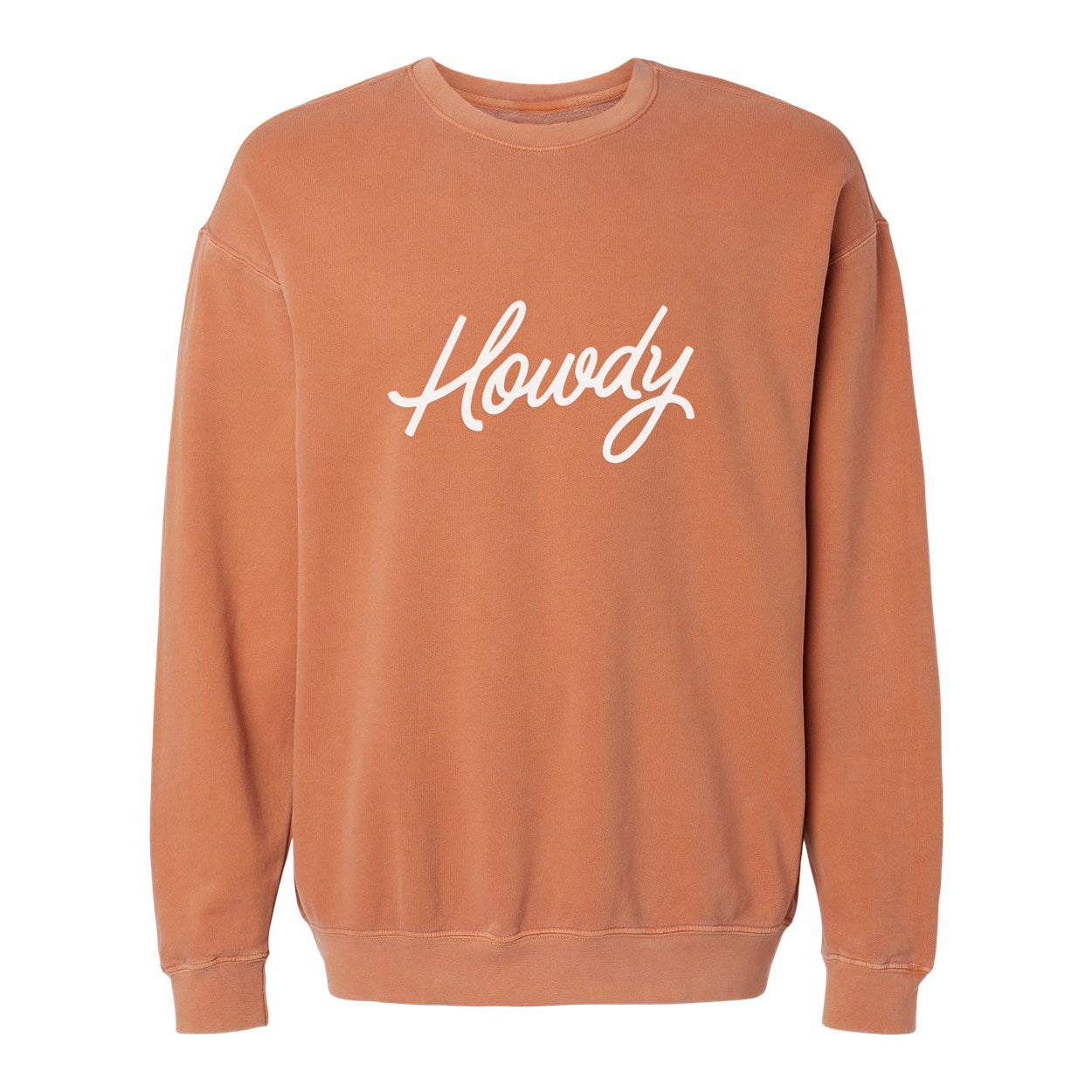 Howdy Cursive Washed Sweatshirt