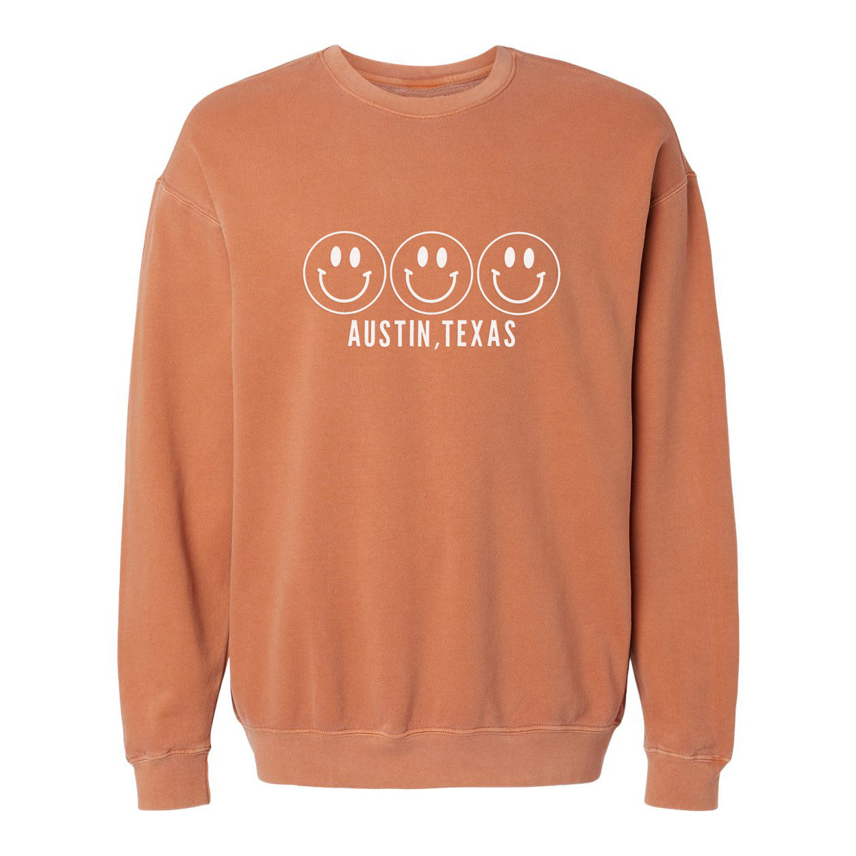 Smile Austin Texas Washed Sweatshirt