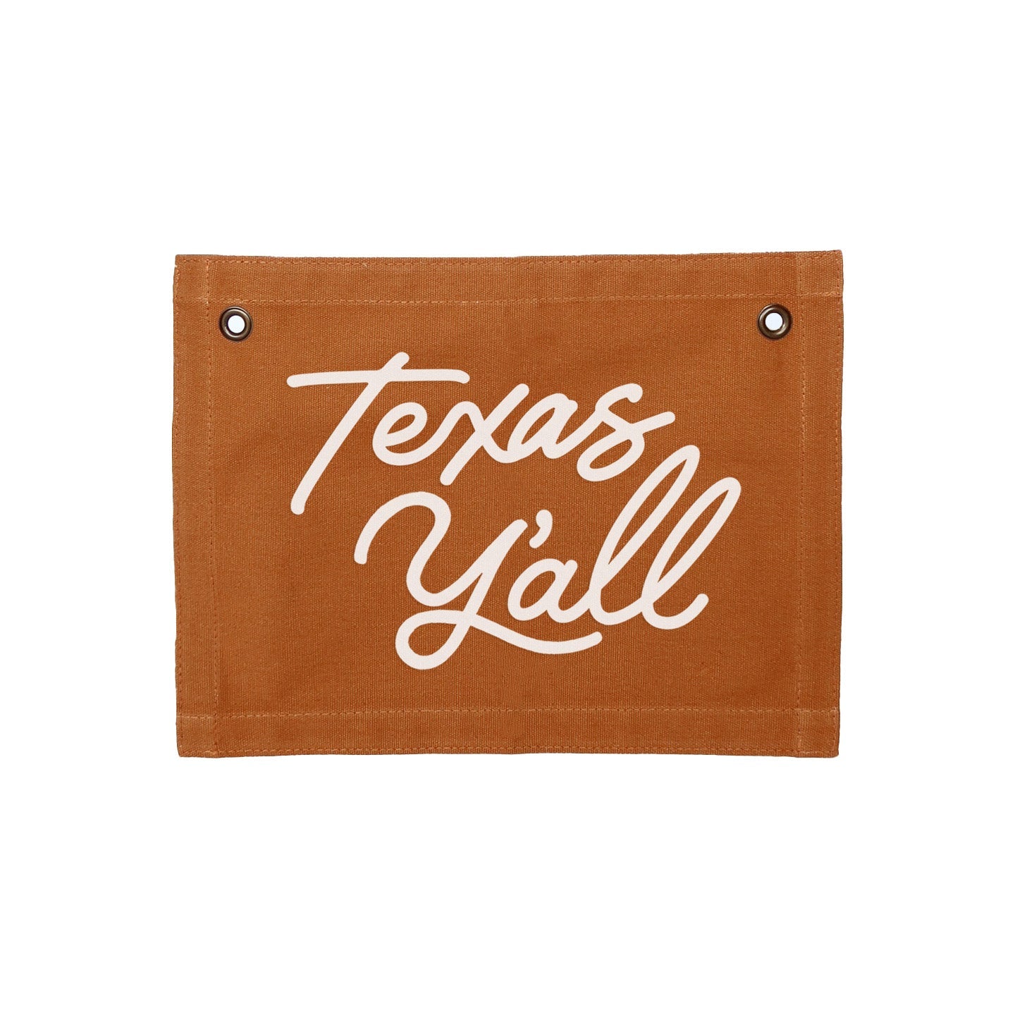 Texas Y'all Small Canvas Flag