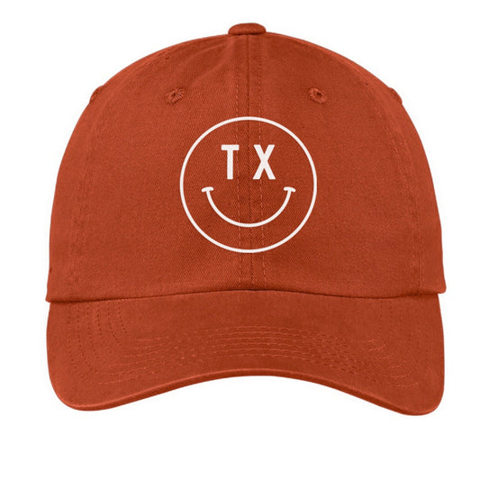 TX Smiley Face Baseball Cap - Texas