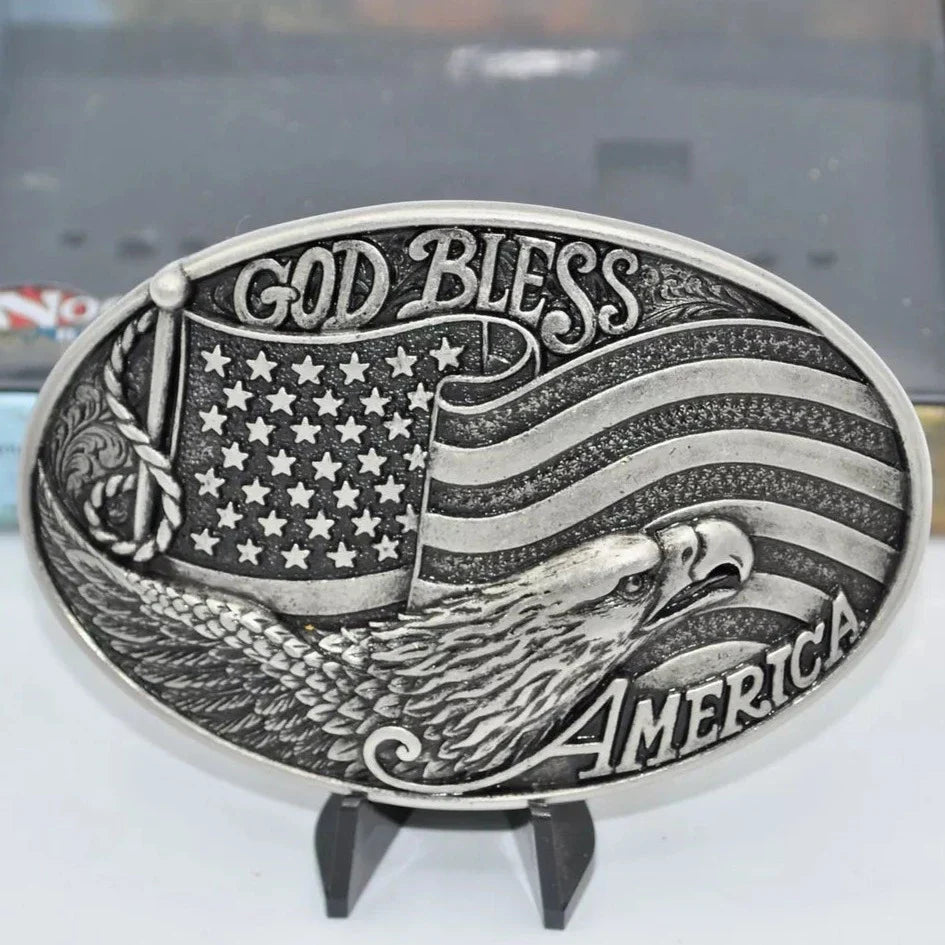 God Bless America Buckle