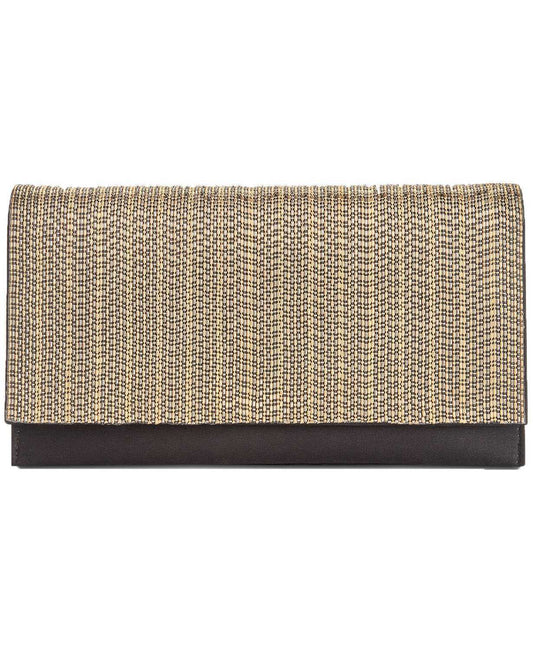 INC Womens Veronica Chain Convertible Clutch Handbag Gold Small