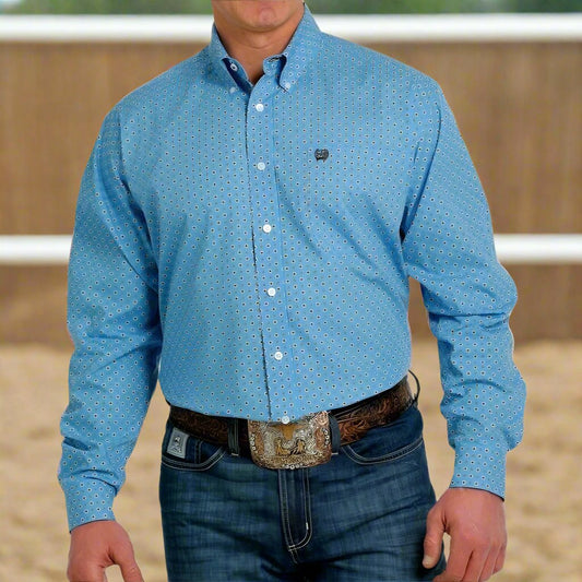 Blue Geometric Print | Cinch Mens