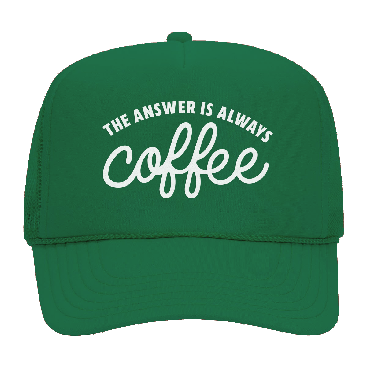 The Answer is Always Coffee Foam Snapback