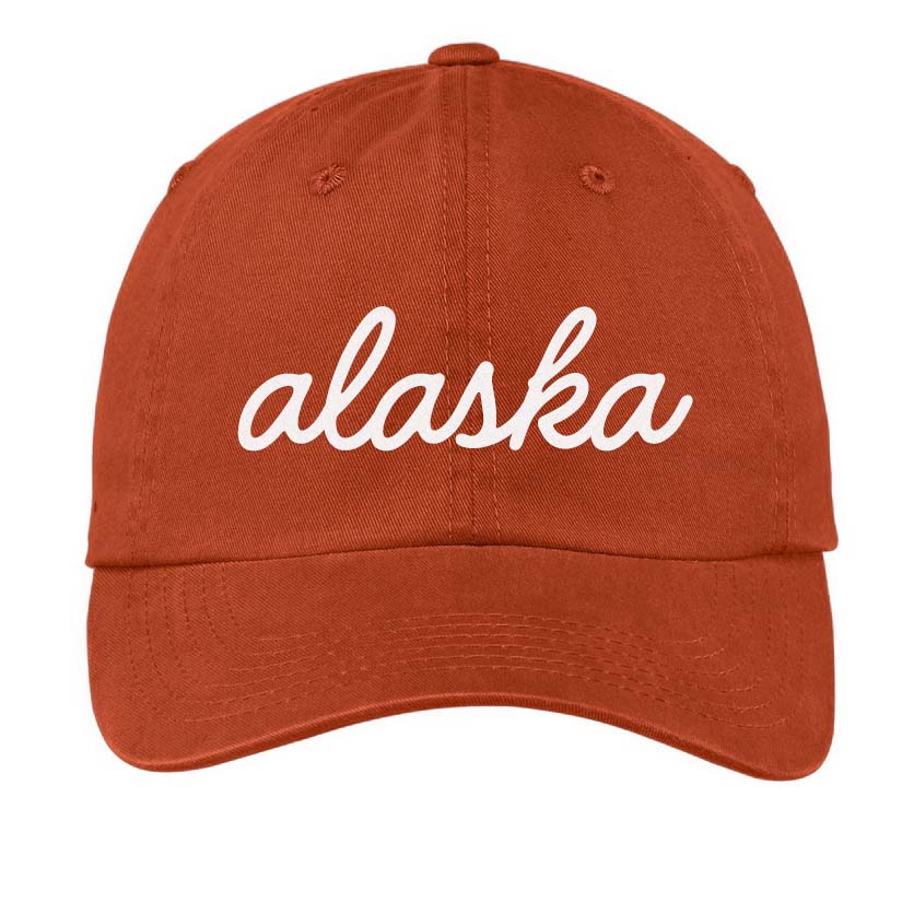 Alaska Cursive Baseball Cap