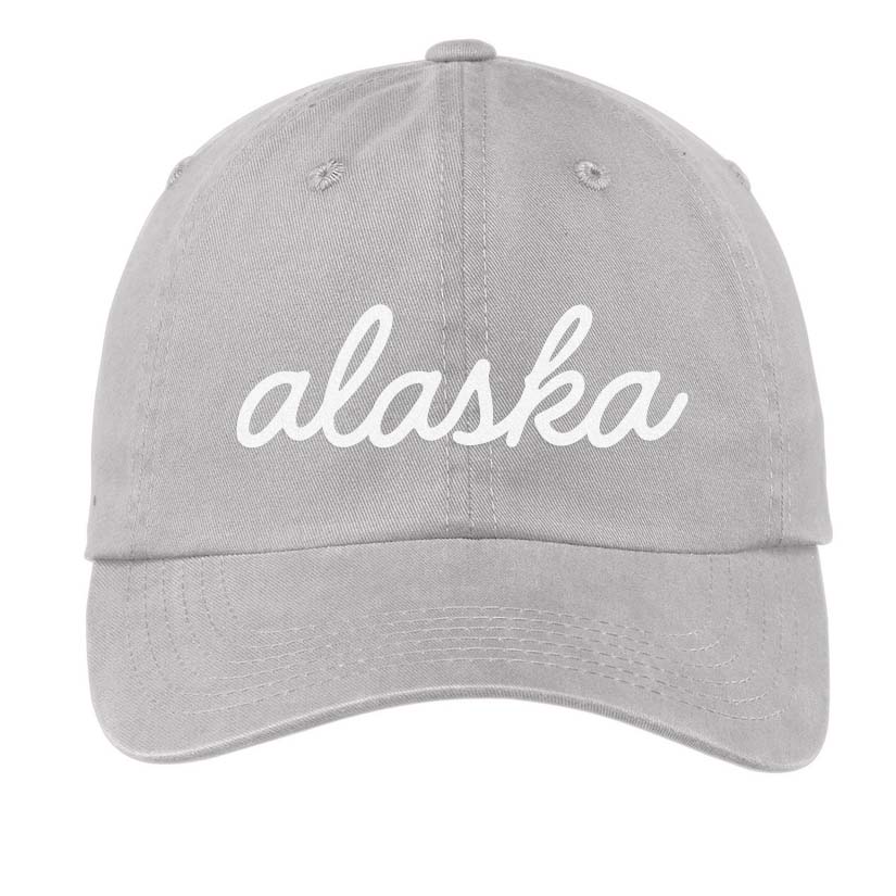 Alaska Cursive Baseball Cap