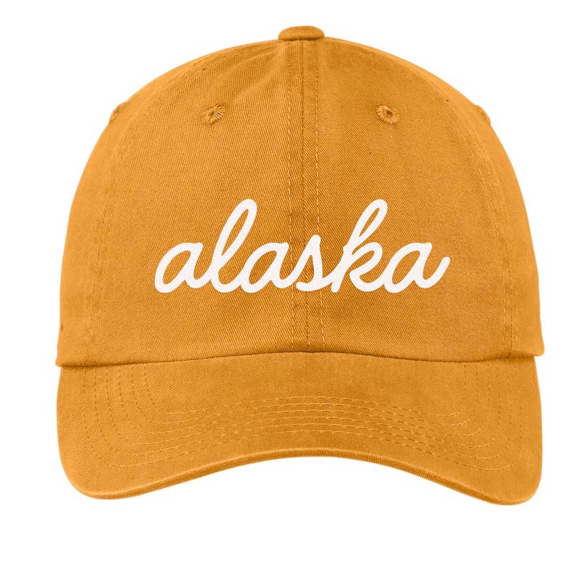 Alaska Cursive Baseball Cap