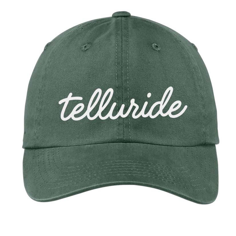 Telluride Cursive Baseball Cap