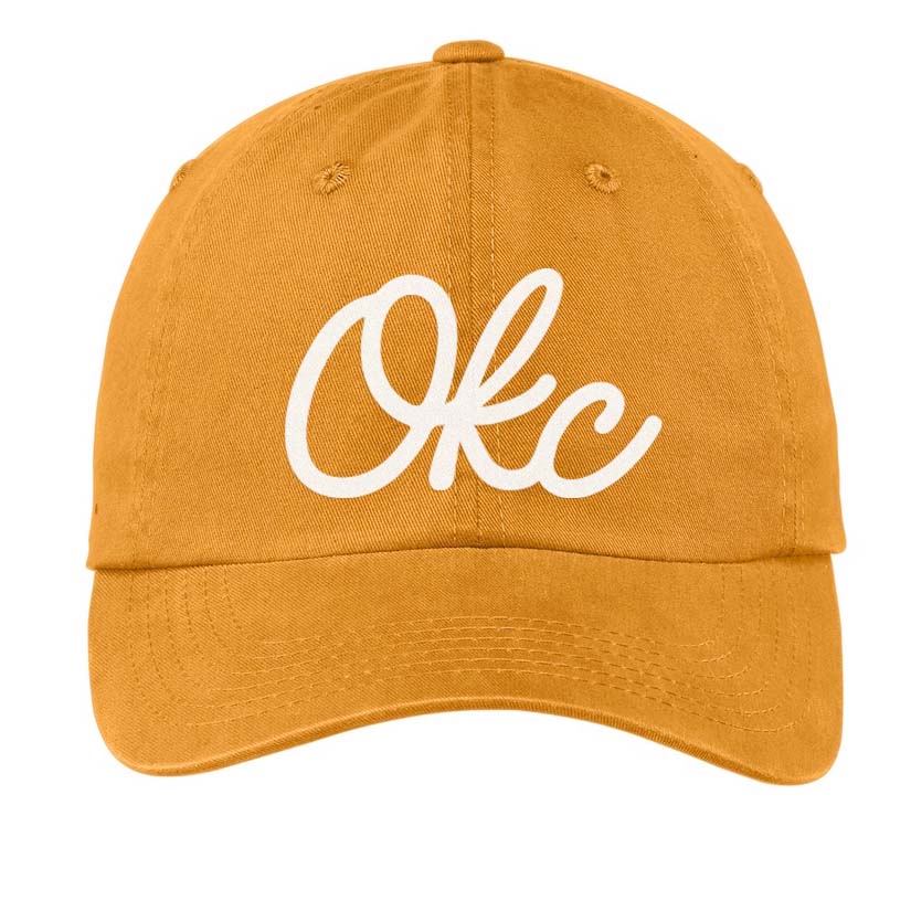 OKC Cursive Baseball Cap