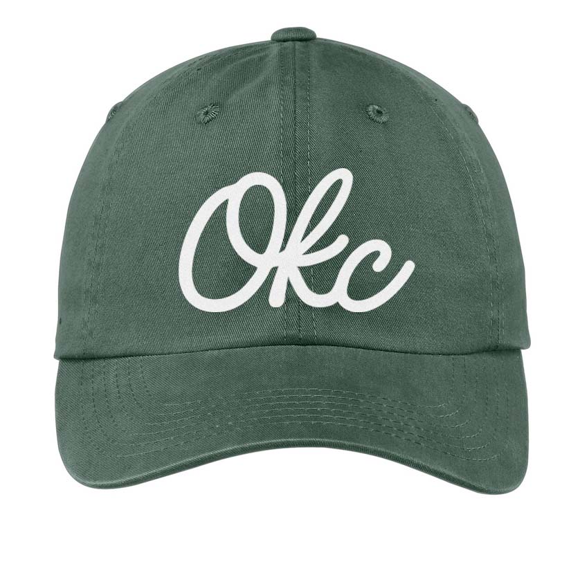 OKC Cursive Baseball Cap