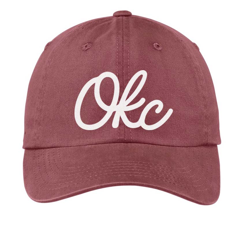 OKC Cursive Baseball Cap