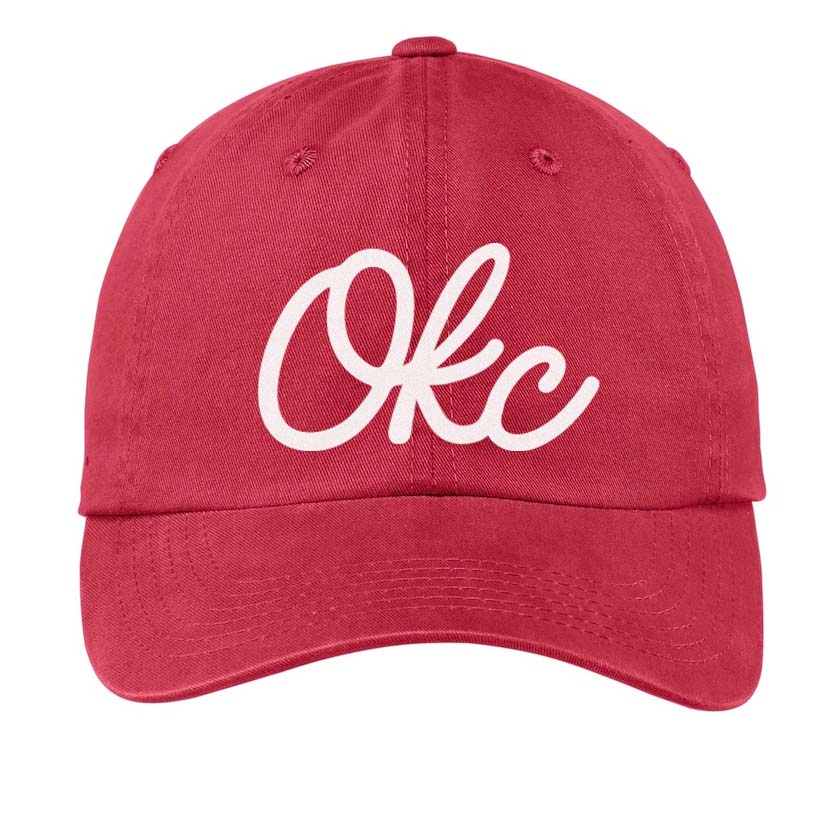 OKC Cursive Baseball Cap