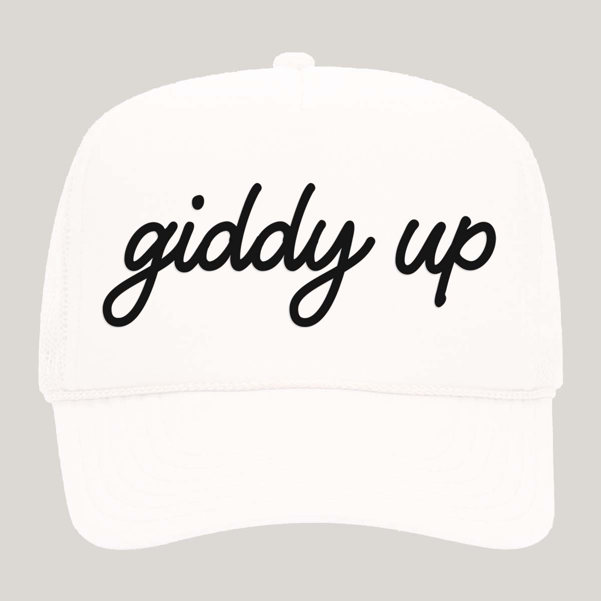 Giddy Up Cursive Foam Snapback