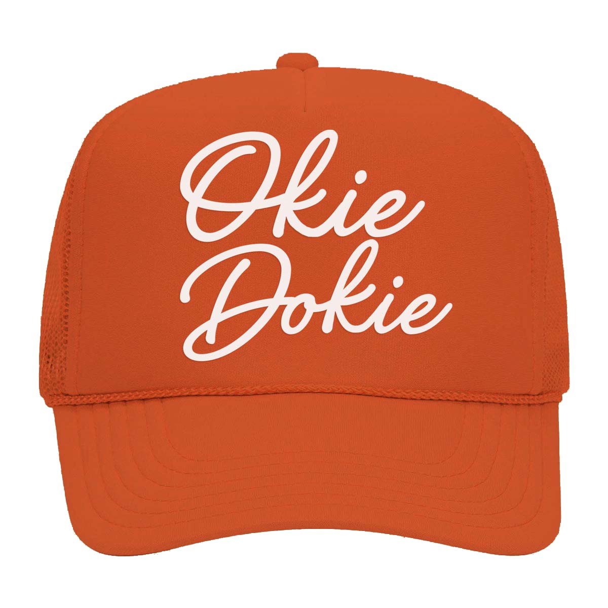 Okie Dokie Cursive Foam Snapback