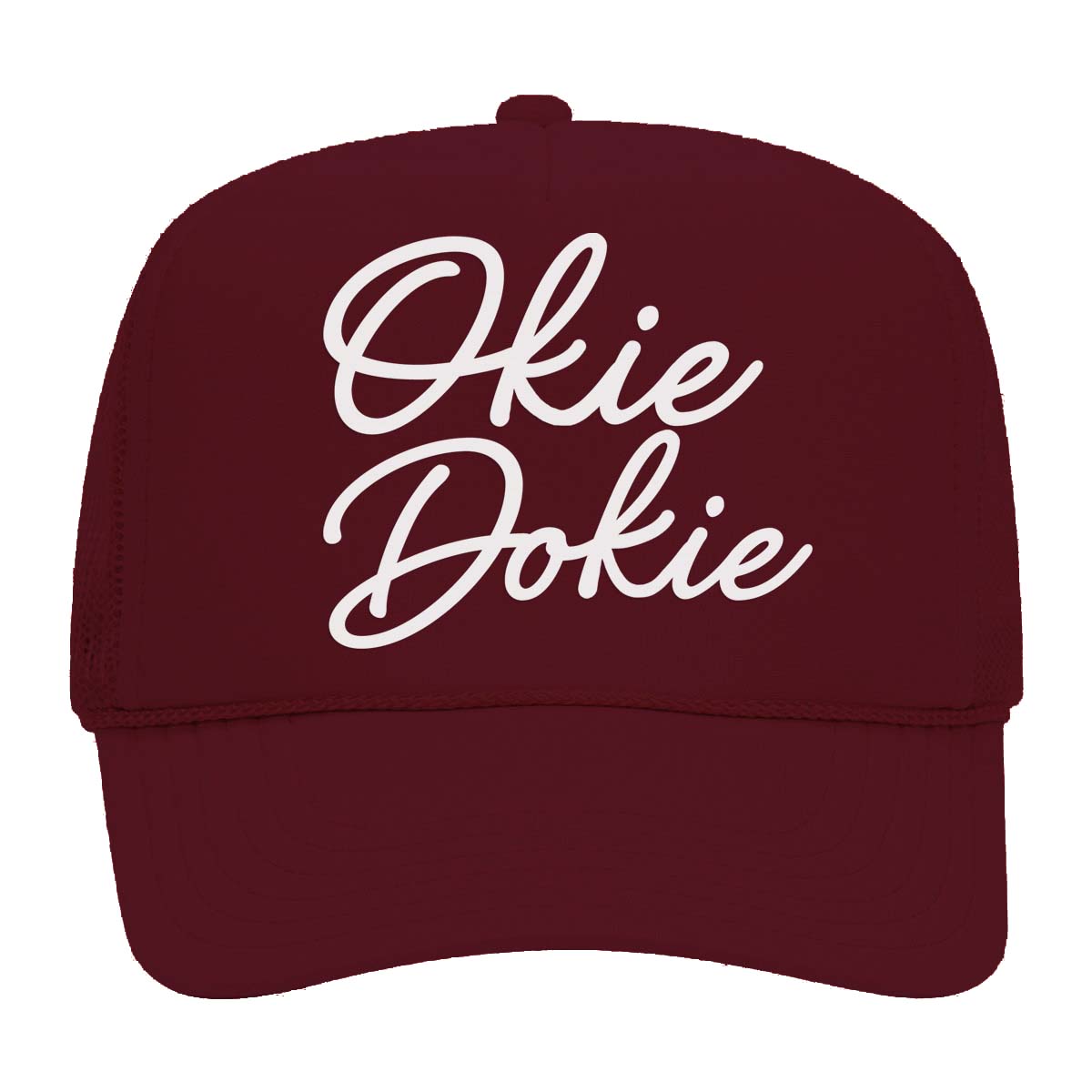 Okie Dokie Cursive Foam Snapback