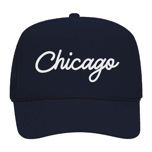 Chicago Cursive Foam Snapback