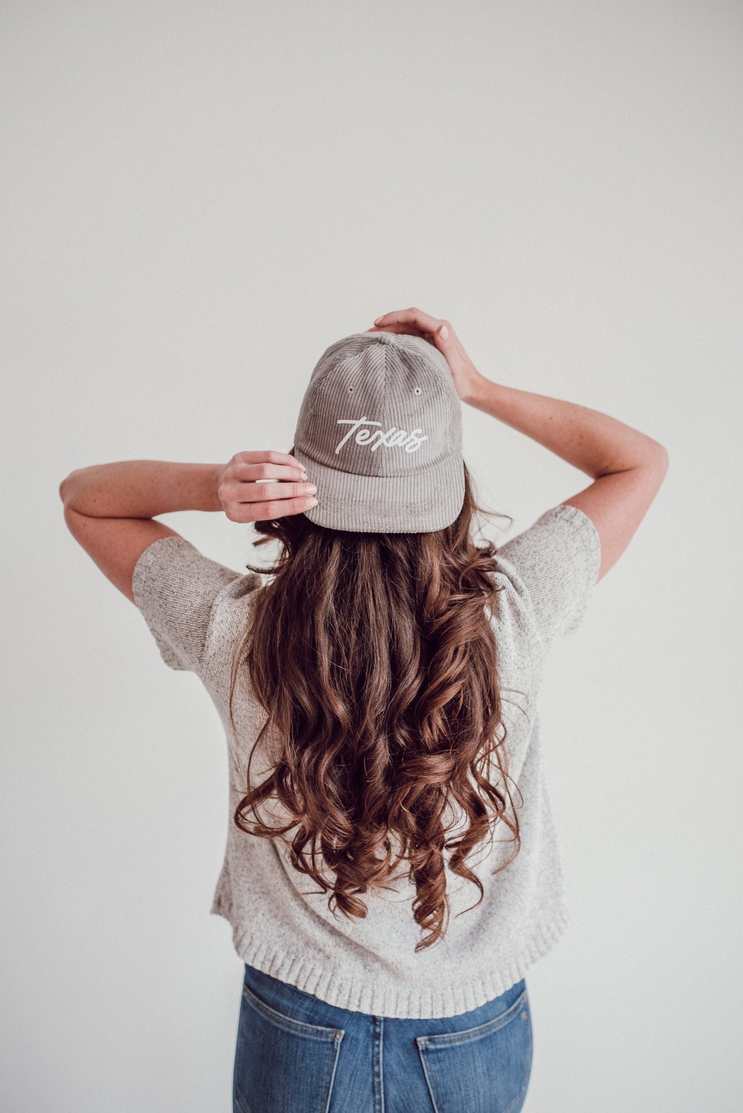 Texas Cursive Corduroy Cap