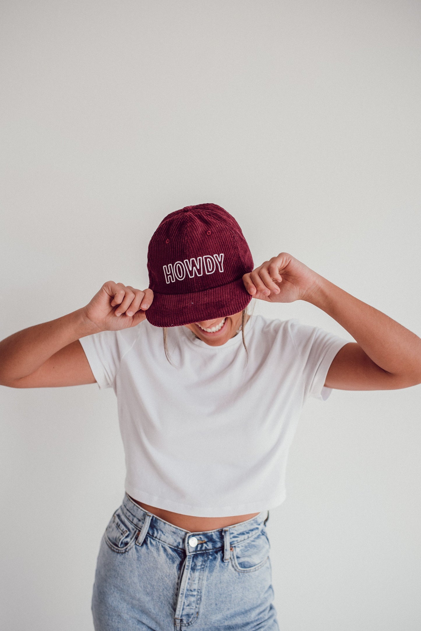 Howdy Outline Corduroy Cap