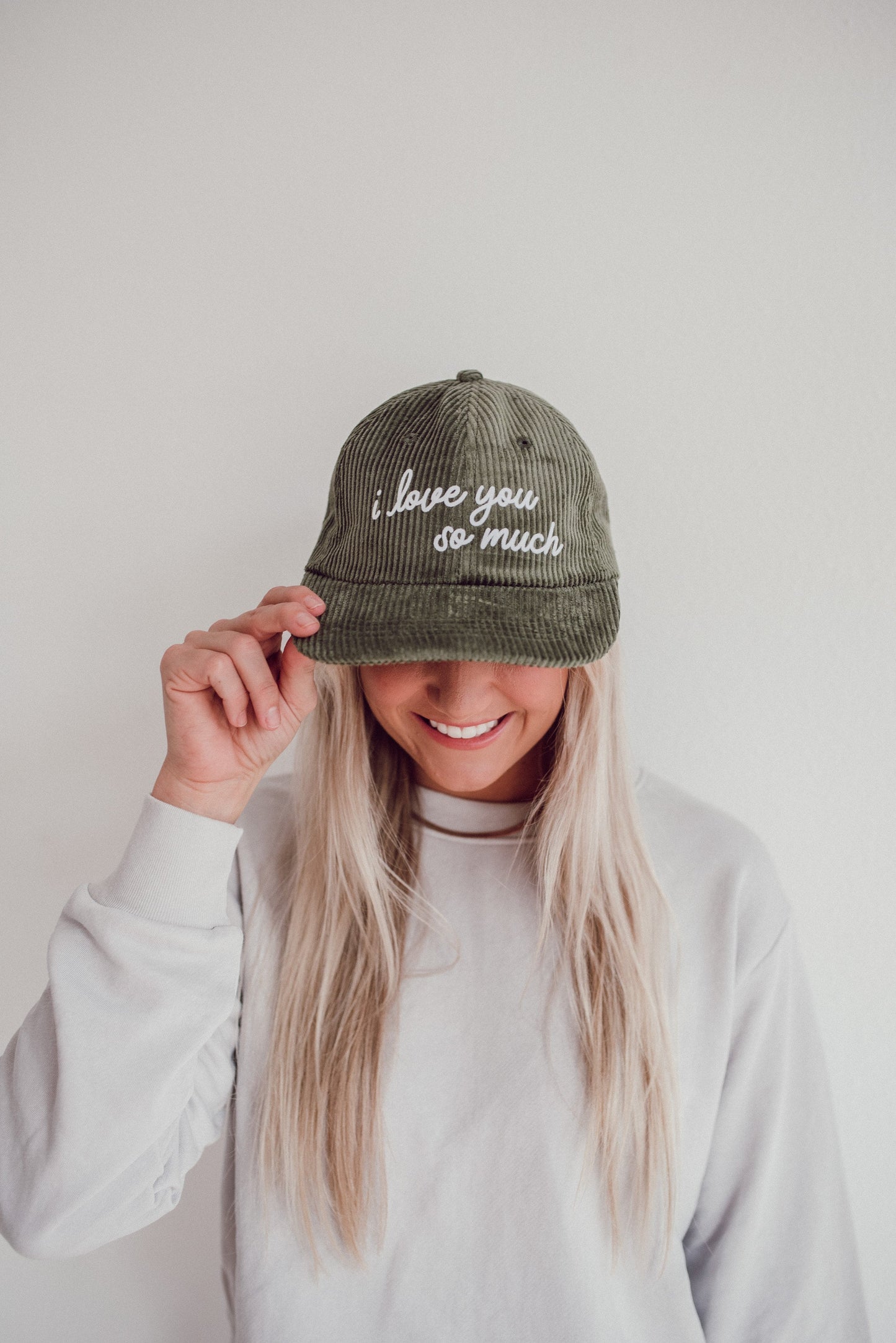 i love you so much Corduroy Cap