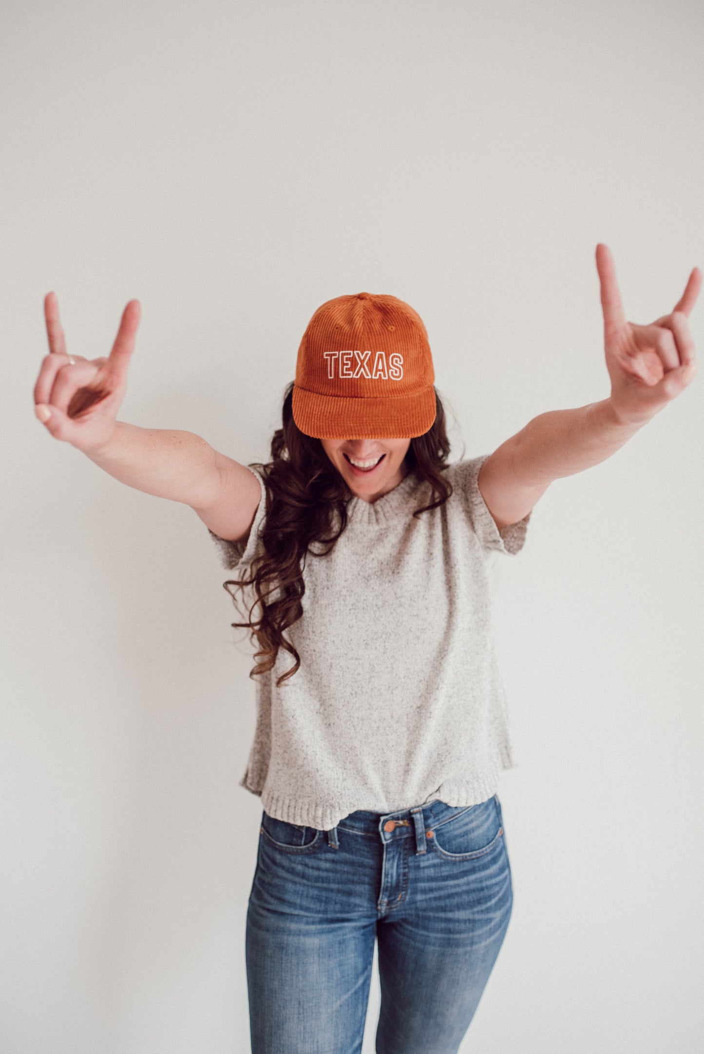 Texas Outline Corduroy Cap