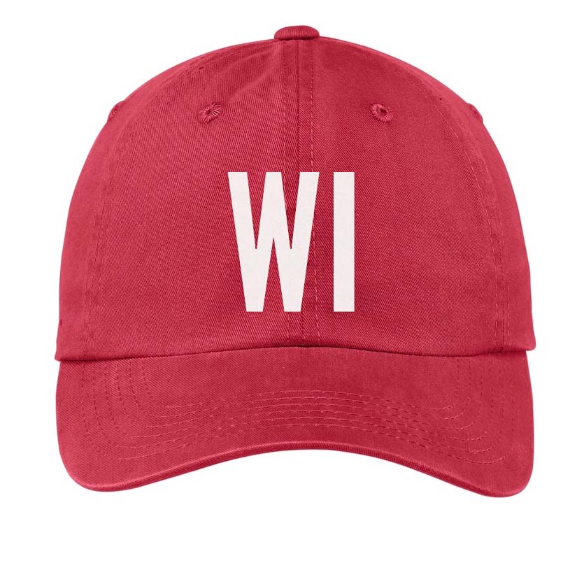 WI State Baseball Cap