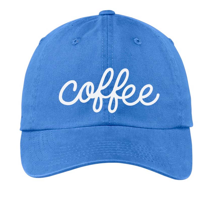 Coffee Cursive Baseball Cap