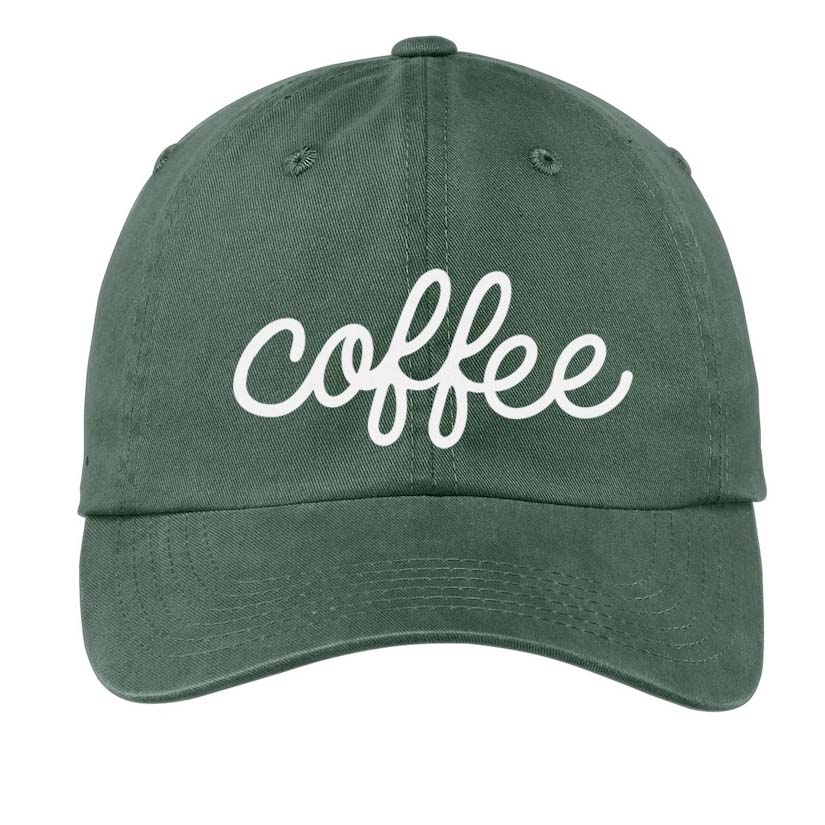 Coffee Cursive Baseball Cap