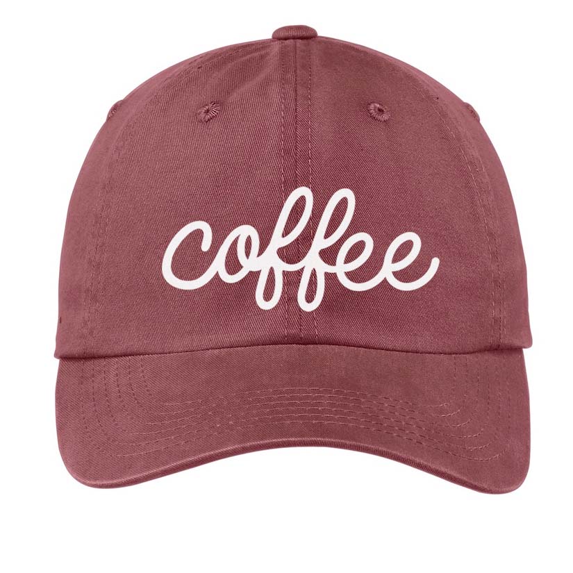 Coffee Cursive Baseball Cap