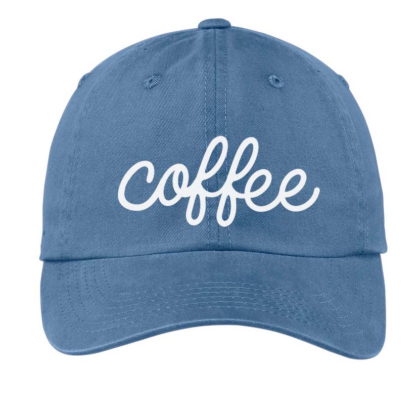 Coffee Cursive Baseball Cap