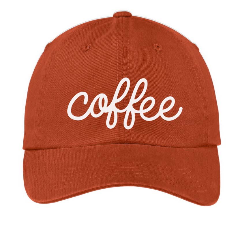 Coffee Cursive Baseball Cap
