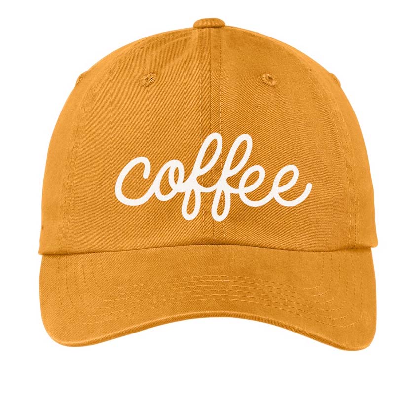 Coffee Cursive Baseball Cap