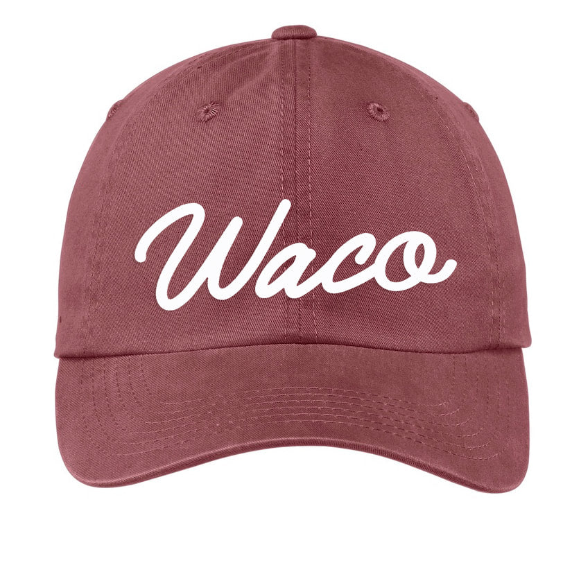 Waco Cursive Baseball Cap