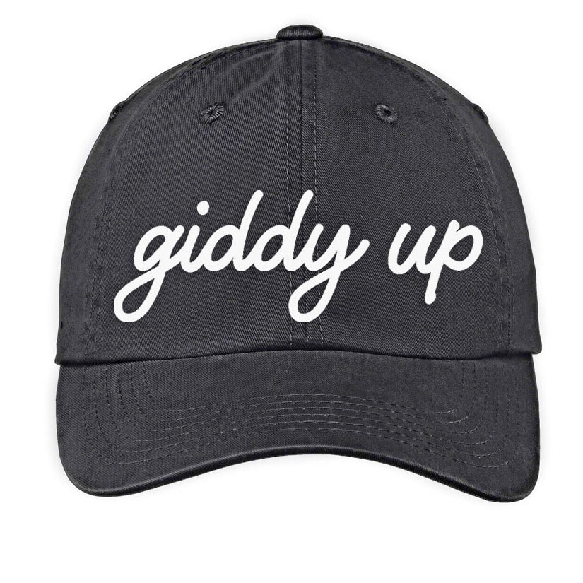 Giddy Up Cursive Baseball Cap