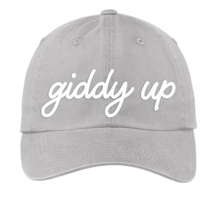 Giddy Up Cursive Baseball Cap