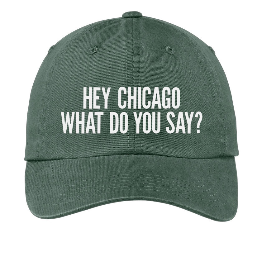 Hey Chicago Baseball Cap
