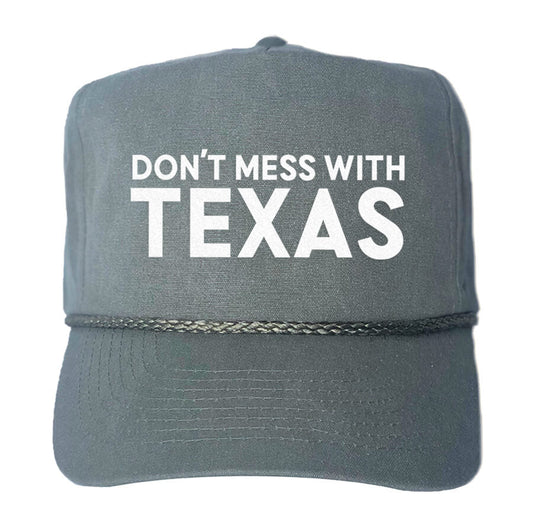 Don't Mess With Texas Canvas Trucker