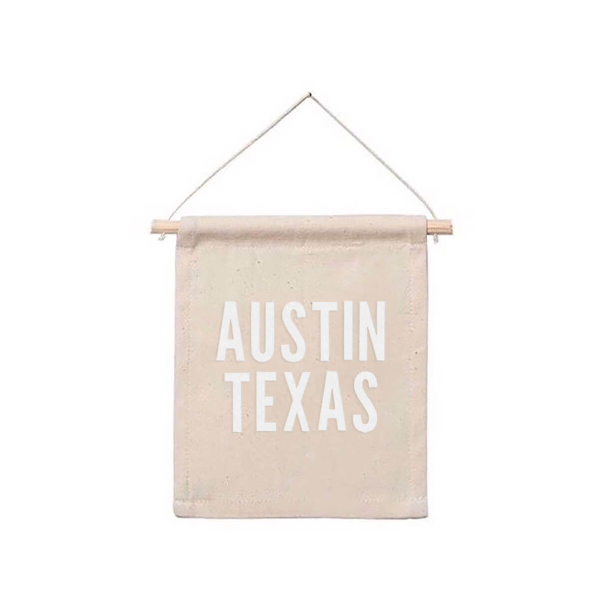 Austin Texas Hanging Canvas Banner