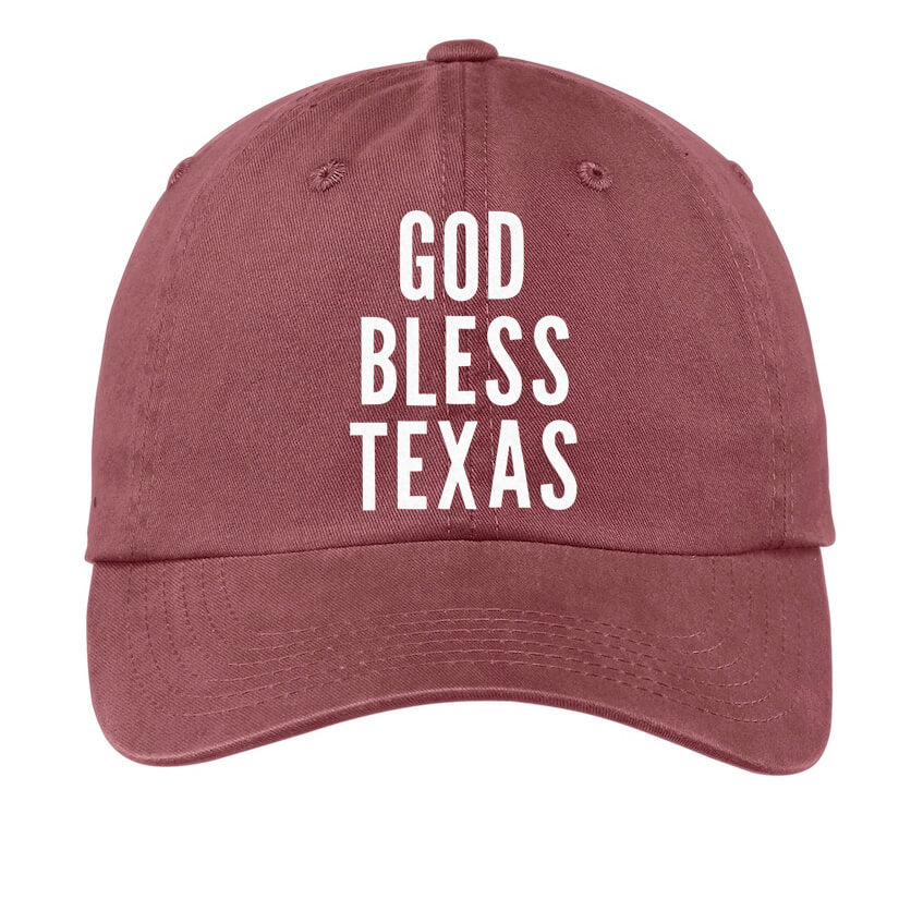 God Bless Texas Baseball Cap