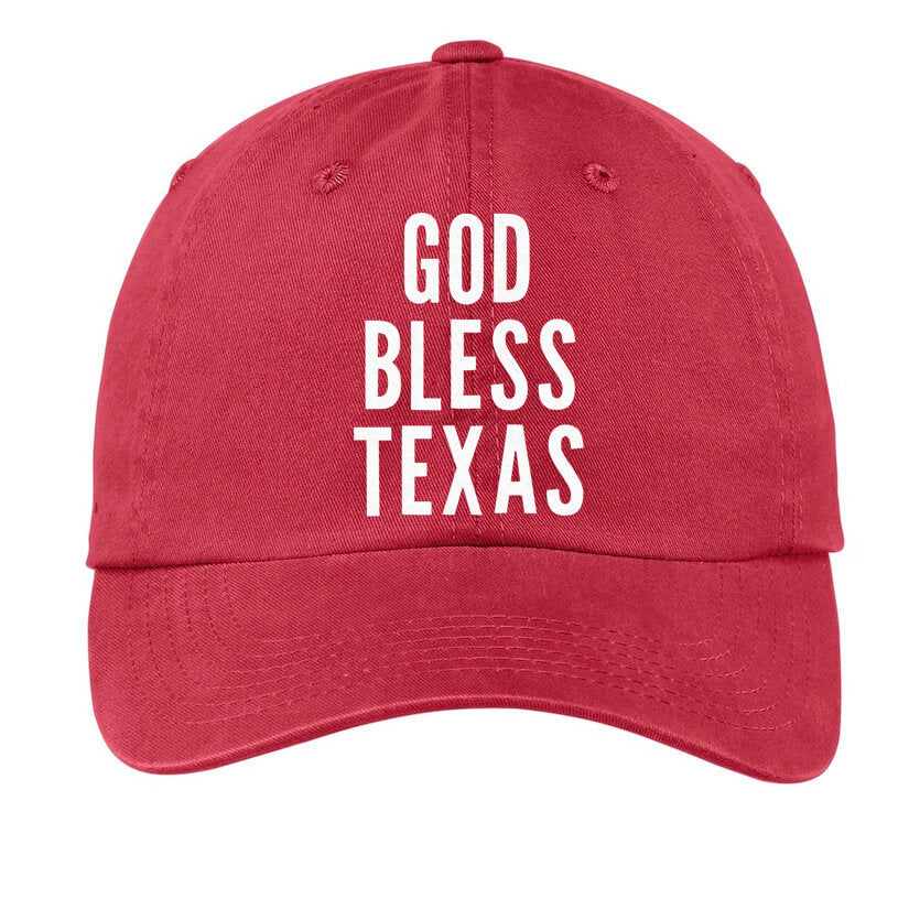 God Bless Texas Baseball Cap
